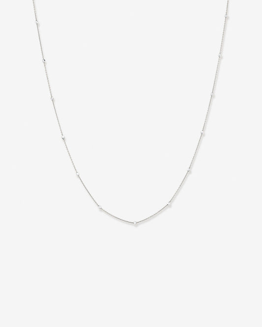 Round Cut Cubic Zirconia in 925 Sterling Silver Necklace 1