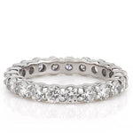 Stunning 2.33 CT Round Moissanite Stones Full Eternity Wedding Bands 3