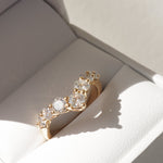 Stunning 1.10 TCW Round Moissanite Stones Curved Wedding Bands 3
