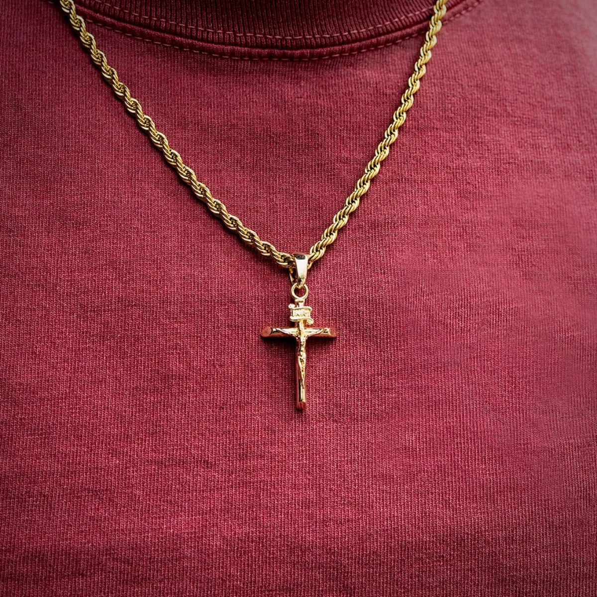 Crucifix Silver Pendant for Him 3
