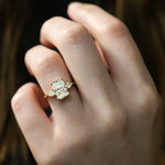 Stunning 1.0-2.0 CT Radiant Moissanite Engagement Ring with Three Stone Design 6