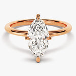 Stunning 1.5 CT Marquise Moissanite Engagement Ring with Solitaire Design 5