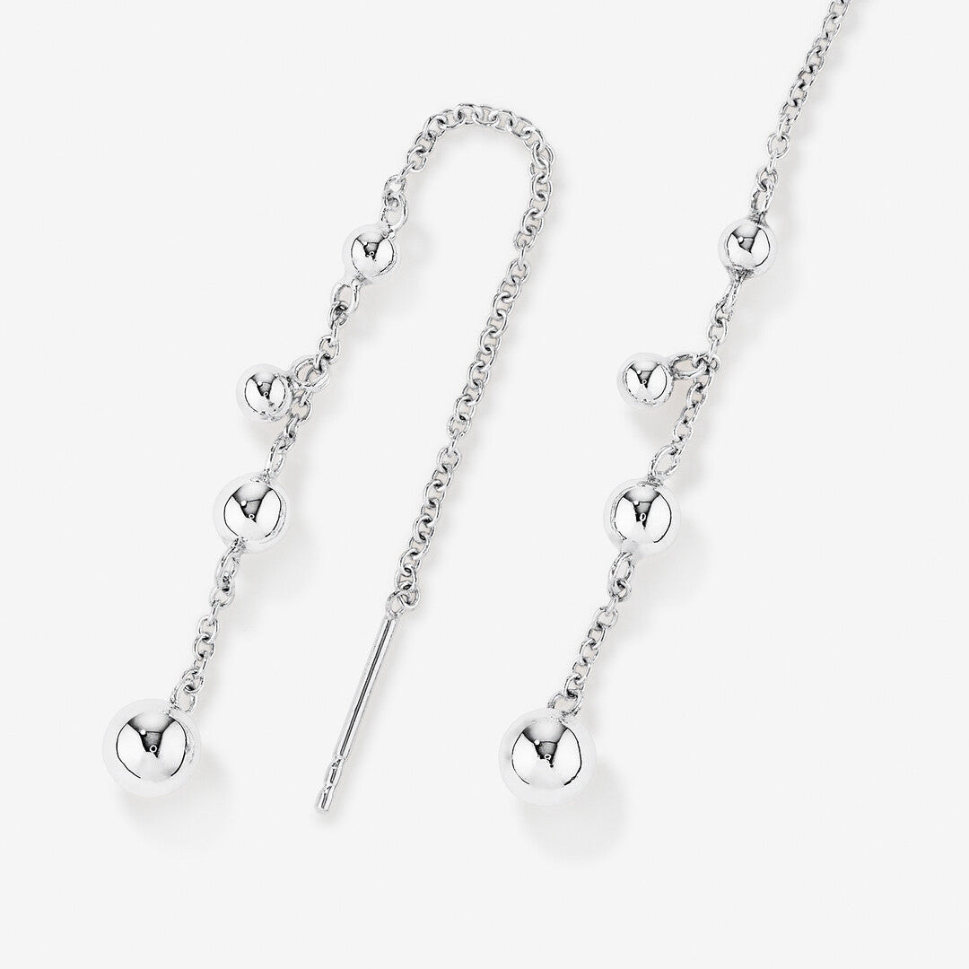 Round Cut Cubic Zirconia in 925 Sterling Silver Earrings 2