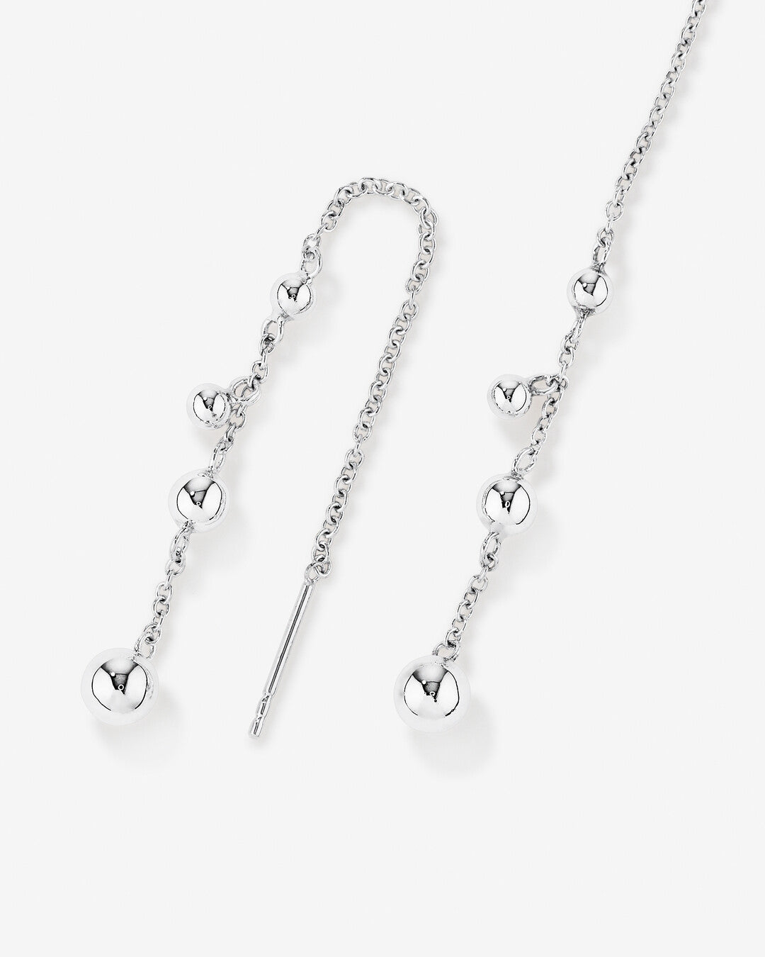 Round Cut Cubic Zirconia in 925 Sterling Silver Earrings 2