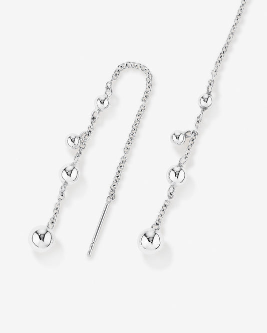 Round Cut Cubic Zirconia in 925 Sterling Silver Earrings 2