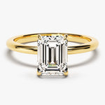 Stunning 1.50 CT Emerald Moissanite Engagement Ring with Solitaire Design 1