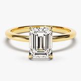 Stunning 1.50 CT Emerald Moissanite Engagement Ring with Solitaire Design 1