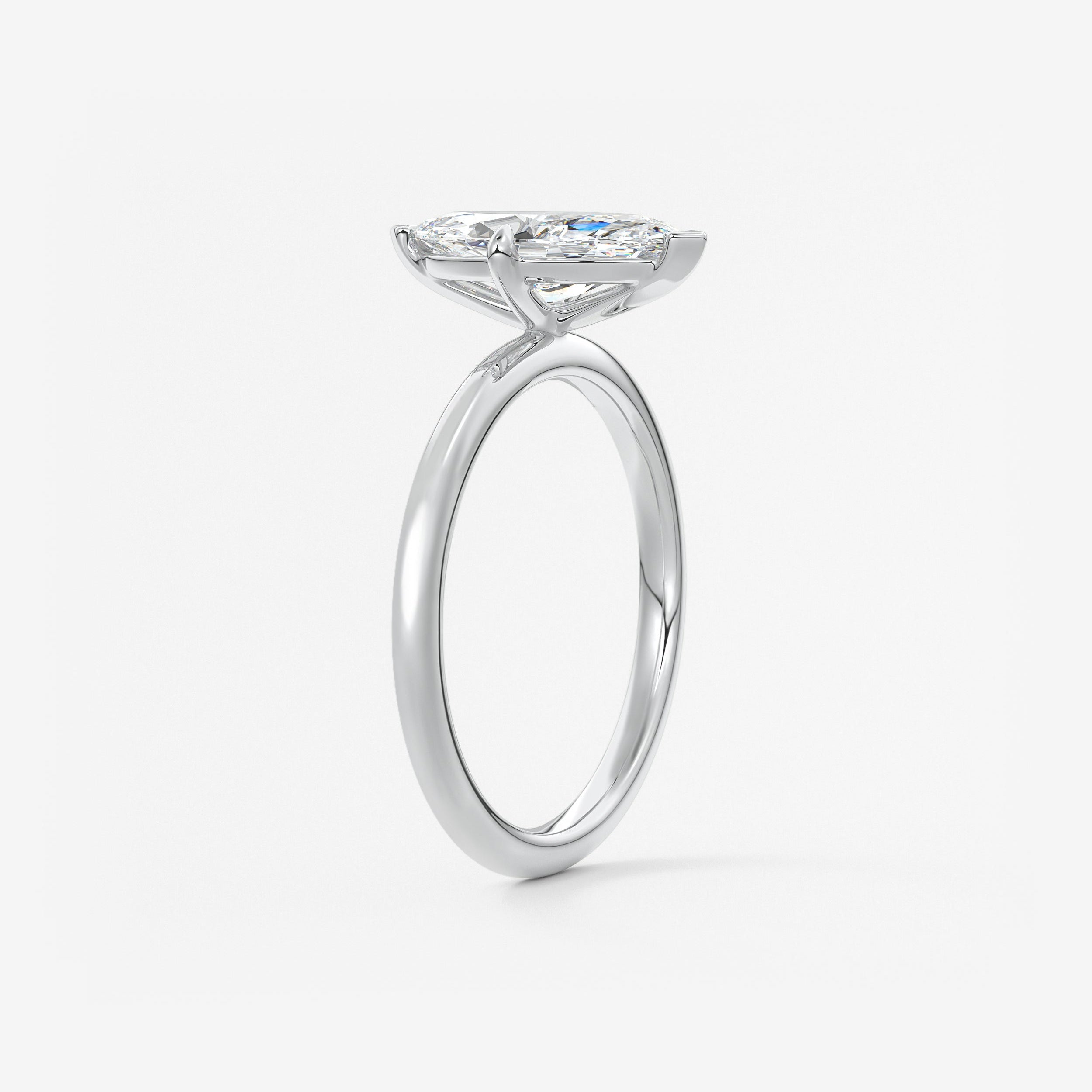 Marquise Solitaire Lab Grown Diamond Engagement Ring