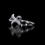 Round Cut Cubic Zirconia in 925 Sterling Silver Wedding Bands 4