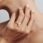 Stunning 1 CT Radiant Moissanite Engagement Ring with Solitaire Design 2