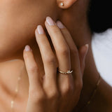 Stunning 0.2 CT Round Moissanite Engagement Ring with Solitaire Design 4