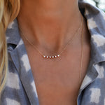 1.38 TCW Round Garnet Lab Made Diamond- January Birthstone Necklace 6