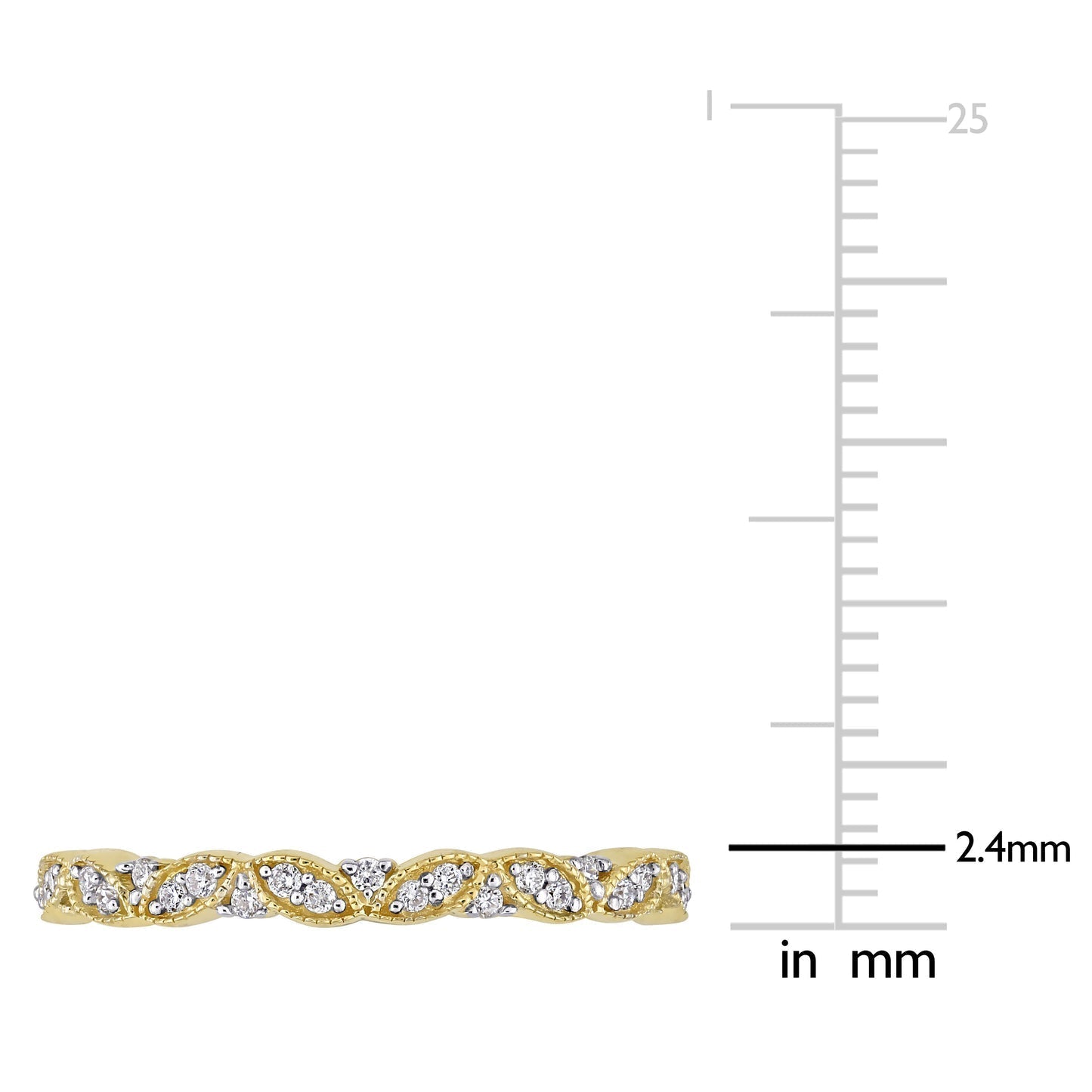 Round Cut Cubic Zirconia in 925 Sterling Silver Wedding Bands 11