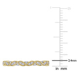 Round Cut Cubic Zirconia in 925 Sterling Silver Wedding Bands 7