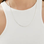 Round Cut Cubic Zirconia in 925 Sterling Silver Necklace 4