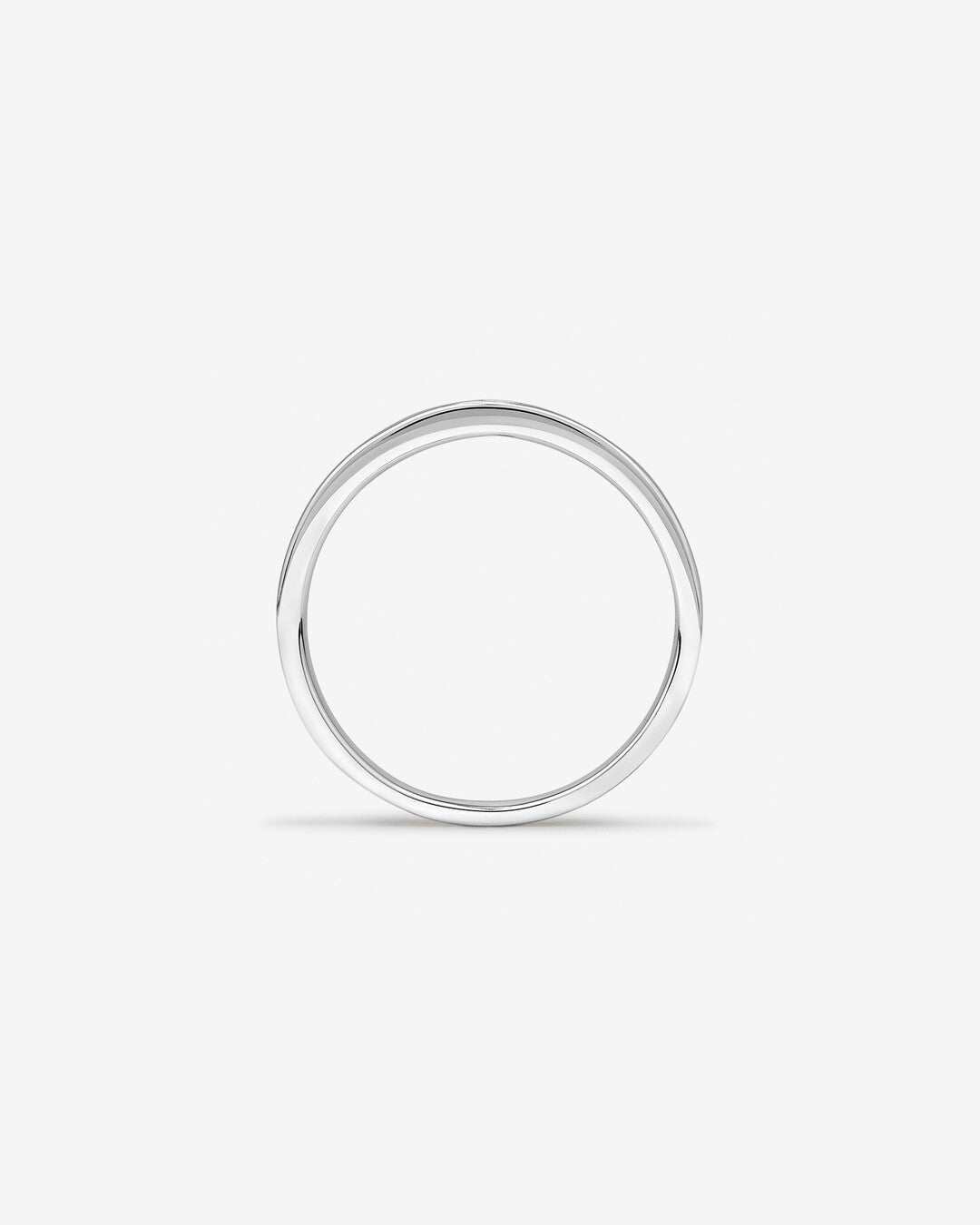 0.08 CT Cushion Moissanite Two Stone Men's Wedding Band in Solid Gold 3