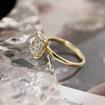 Stunning 3.0 CT Radiant Moissanite Engagement Ring with Solitaire Design 4
