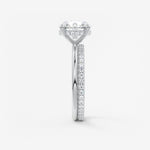 Round Hidden Halo Lab Grown Diamond Engagement Ring