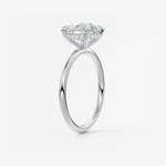 Round Hidden Halo Lab Grown Diamond Engagement Ring