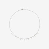 Round Cut Cubic Zirconia in 925 Sterling Silver Necklace 3