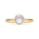 0.84 CT Round Moonstone Lab Made Diamond-June Birthstone Solitaire Engagement Ring 4