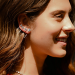 Classic 1.0 TCW Round Cut Moissanite Stud Earrings in Gold 7