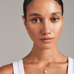 Round Cut Cubic Zirconia in 925 Sterling Silver Necklace 2