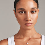 Round Cut Cubic Zirconia in 925 Sterling Silver Necklace 2