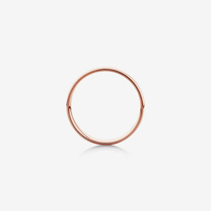 Half Round Men's Wedding Band in Solid Gold