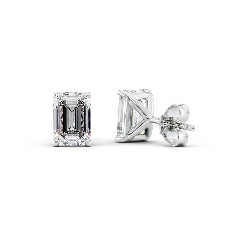 
                  
                    3 TCW Emerald Cut Stud Moissanite Earrings
                  
                