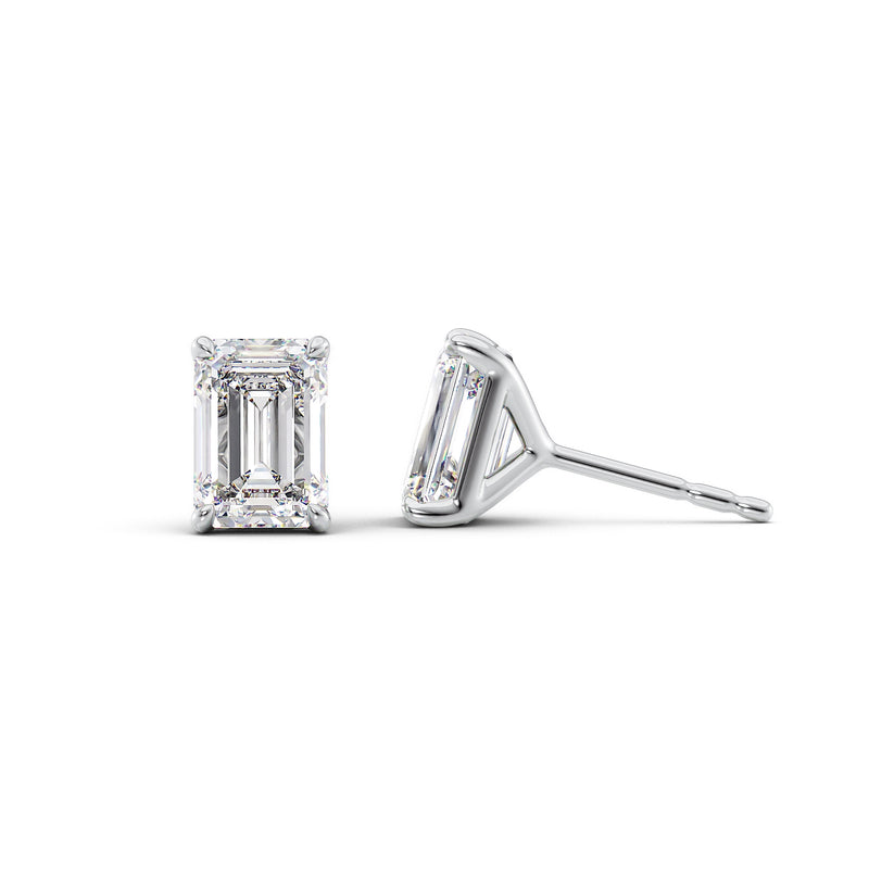 
                  
                    3 TCW Emerald Cut Stud Moissanite Earrings
                  
                