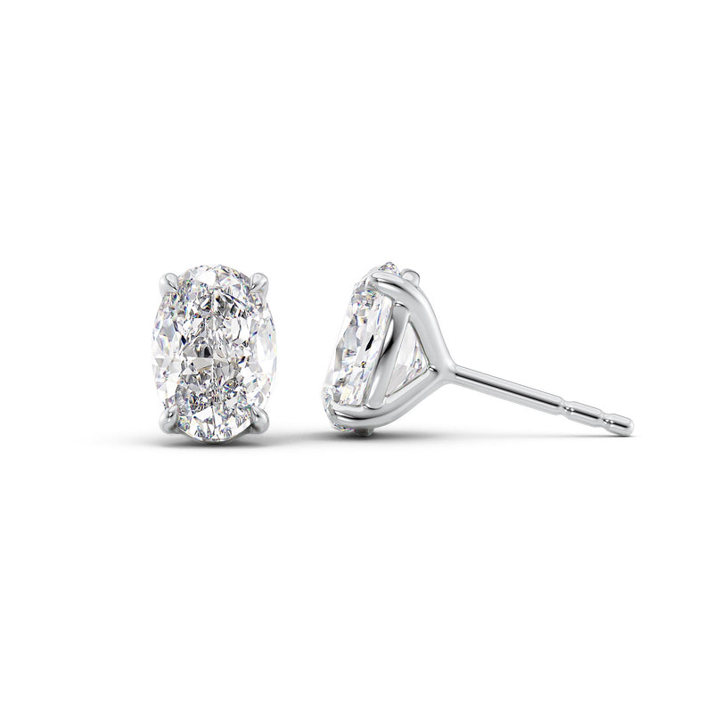 
                  
                    3 TCW Oval Cut Stud Moissanite Earrings
                  
                