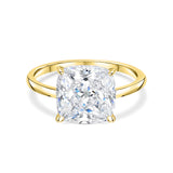 Stunning 3.5 CT Cushion Moissanite Engagement Ring with Hidden Halo Design 1