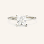 Stunning 1 CT Princess Moissanite Engagement Ring With Solitaire Design 4