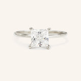 Stunning 1 CT Princess Moissanite Engagement Ring With Solitaire Design 4