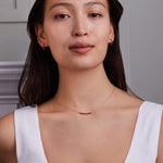 1.38 TCW Round Garnet Lab Made Diamond- January Birthstone Necklace 2