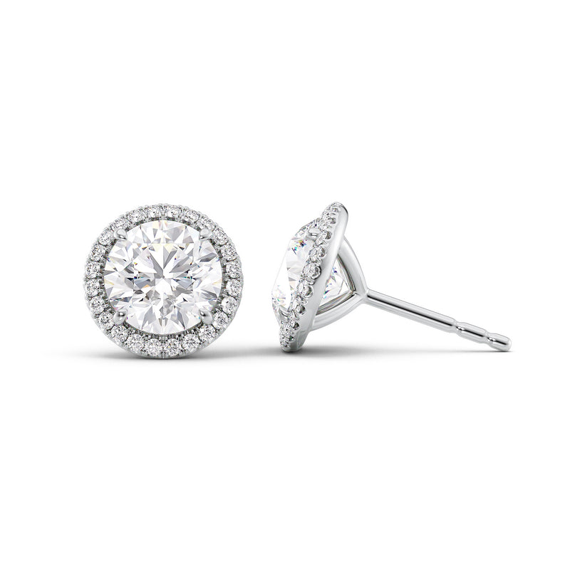 
                  
                    3 TCW Round Cut Stud Moissanite Earrings
                  
                