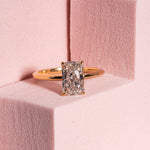 Stunning 1.70 CT Radiant Moissanite Engagement Ring with Solitaire Design 10