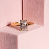 Stunning 1.70 CT Radiant Moissanite Engagement Ring with Solitaire Design 10