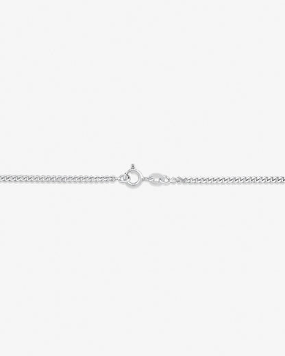 Round Cut Cubic Zirconia in 925 Sterling Silver Necklace 3
