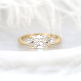 Stunning 1.80 CT Marquise Moissanite Engagement Ring with Solitaire Design 1