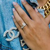 2.70 CT Oval Moissanite Ring Featuring Hidden Halo Style-Custom Listing For Xander 8