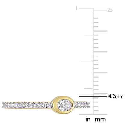 Round Cut Cubic Zirconia in 925 Sterling Silver Wedding Bands 10