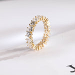 Stunning 0.5 TCW Heart Moissanite Stones Full Eternity Wedding Band 8