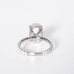 Stunning 3.50 CT Oval Cut Moissanite Engagement Ring with Hidden Halo & Pave Design 2
