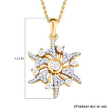 Round Cut Cubic Zirconia in 925 Sterling Silver Necklace 4