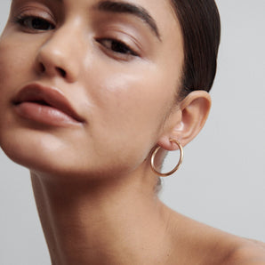 Classic Hoop Earrings in Gold