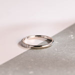 Stunning 0.2 TCW Round Moissanite Stones Half Eternity Wedding Bands 10