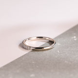 Stunning 0.2 TCW Round Moissanite Stones Half Eternity Wedding Bands 10
