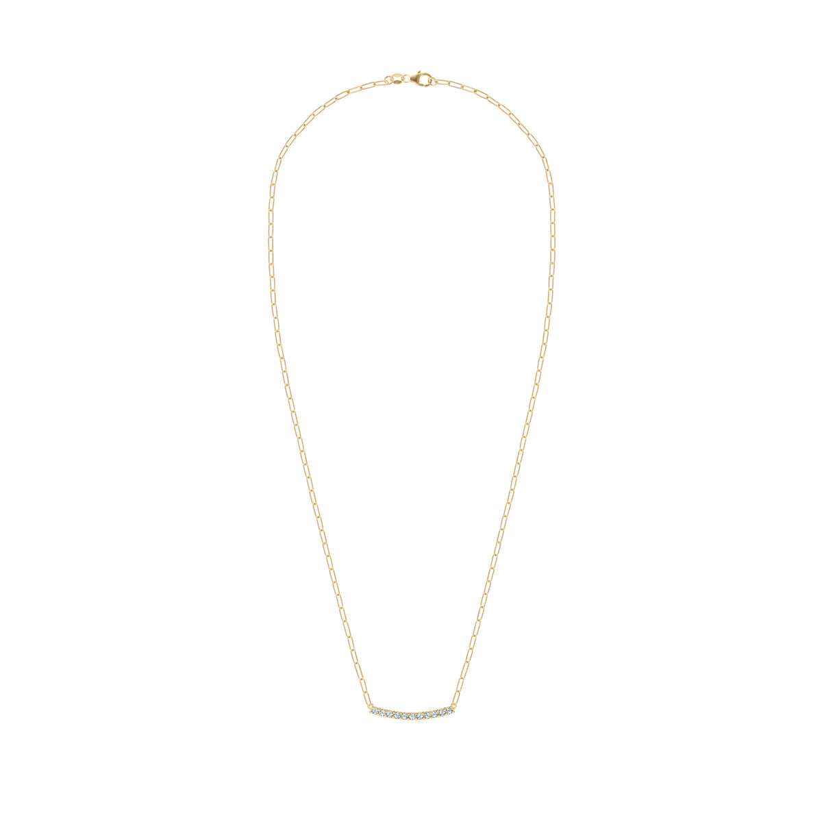 1.32 TCW Round Aquamarine Lab Made Diamond- March Birthstone Necklace 5